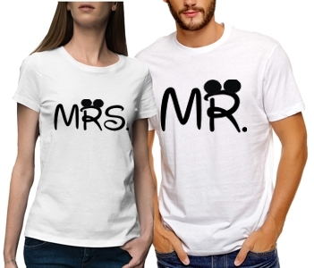 Парные футболки Mr & mrs mouse
